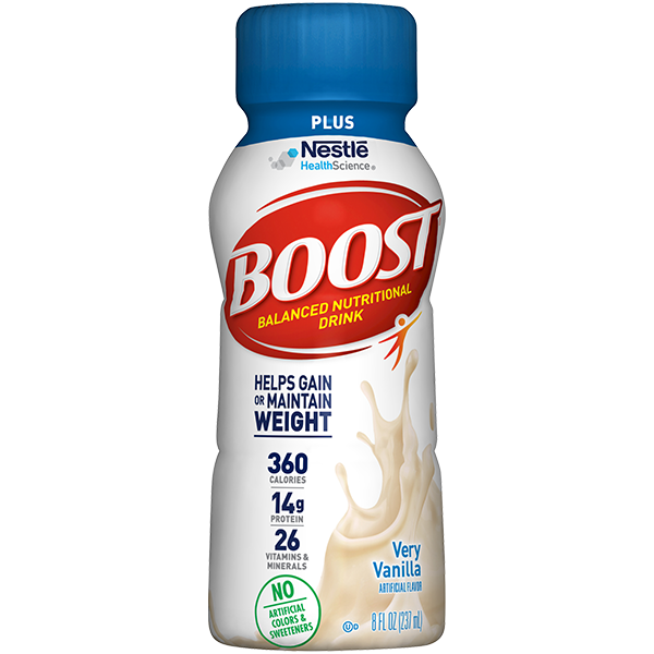 Boost Plus Bottles, Very Vanilla, Case of 24