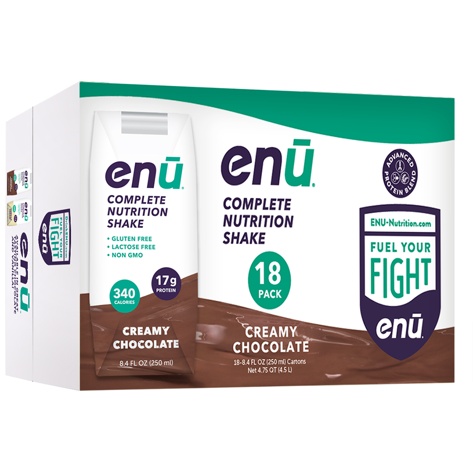 ENU Nutritional Shakes, Creamy Chocolate, Pack of 18