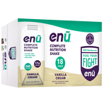 ENU Nutritional Shakes, Vanilla Cream, Pack of 18