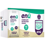 ENU Nutritional Shakes, Vanilla Cream, Pack of 18